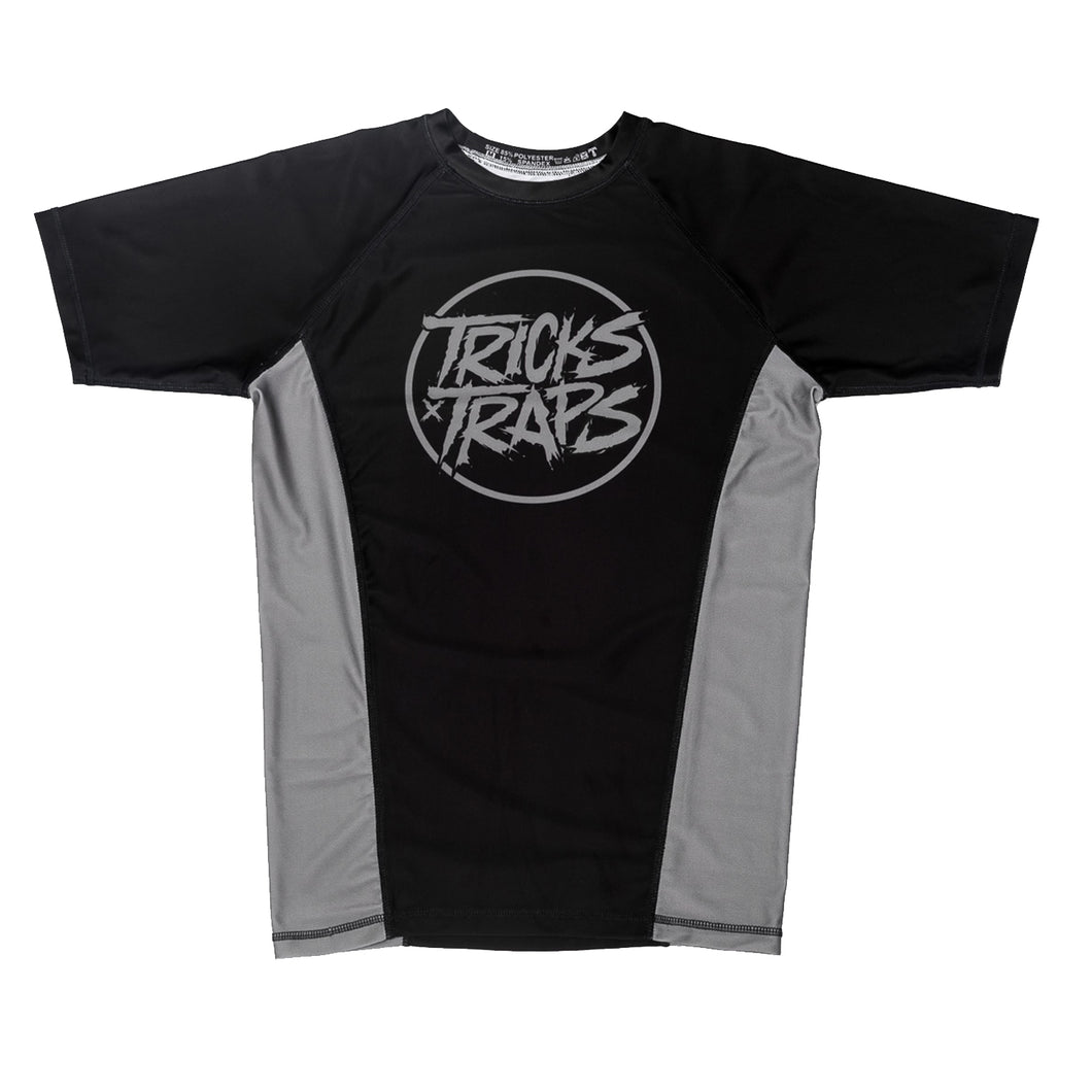 Short sleeve Tricks and Traps jiu jitsu rash guard