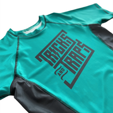 Load image into Gallery viewer, Tricks and Traps Broccoli Short Sleeve BJJ Rashguard V1