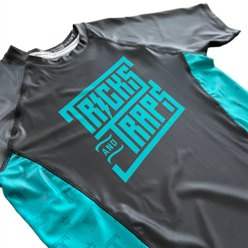 Tricks and Traps Broccoli Short Sleeve BJJ Rashguard V2